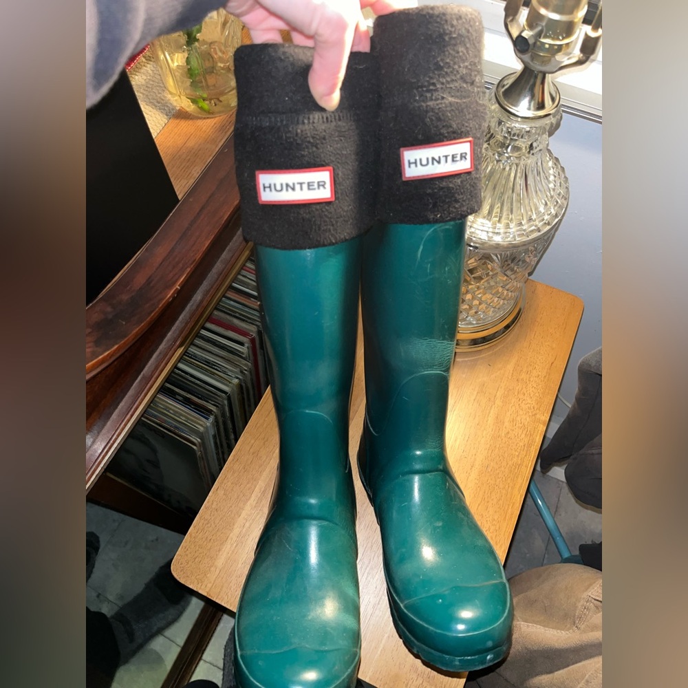 Teal Tall Hunter Boots